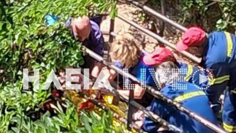 Νέδα - Επιχείρηση διάσωσης πατέρα και γιου από χαράδρα - Σε κρίσιμη κατάσταση ο ανήλικος μεταφέρεται με ελικόπτερο