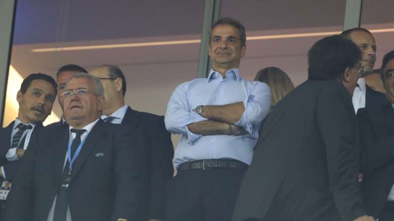 Super Cup: Στο &quot;Καραϊσκάκη&quot; ο Κυριάκος Μητσοτάκης για τον σούπερ τελικό Μάντσεστερ Σίτι -Σεβίλλη [Εικόνες]