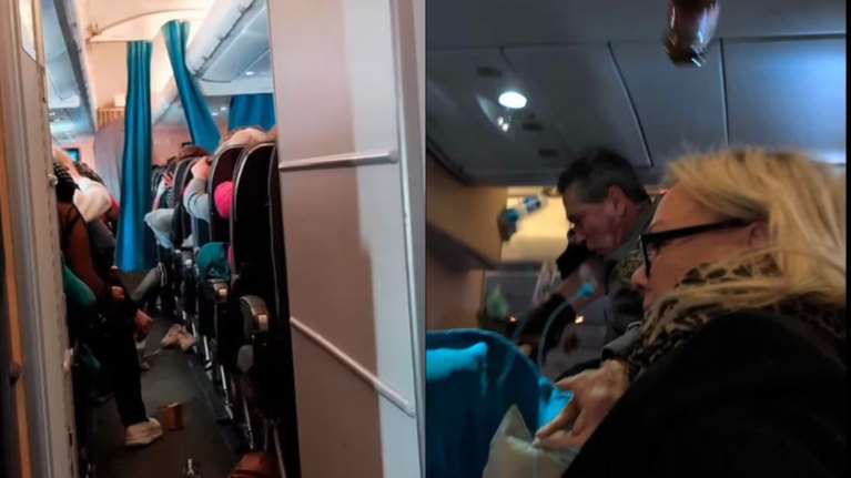 Πτήση τρόμου της Scandinavian Airlines: Σοκαριστικό βίντεο μέσα από το αεροσκάφος - &quot;Νόμιζα ότι θα πεθάνουμε&quot;