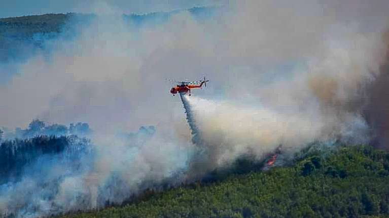 Ανεξέλεγκτη η φωτιά στην Εύβοια: Εκκενώνονται 4 οικισμοί - Μάχη για να προστατευτούν τα σπίτια [εικόνες-βίντεο]