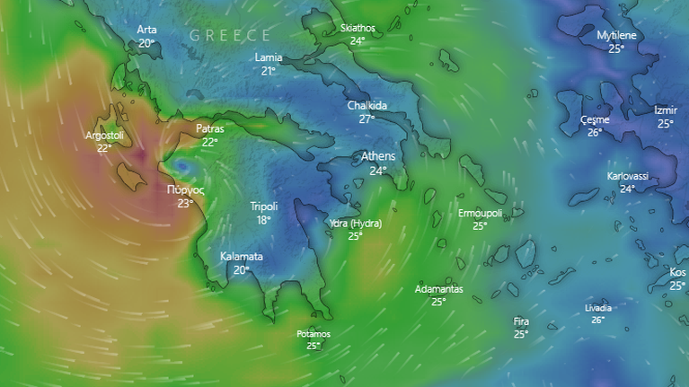 Κακοκαιρία Ιανός: Τη νύχτα έρχεται ο κυκλώνας στην Αττική - &quot;Χτυπάει&quot; Εύβοια, Κυκλάδες και Κρήτη το Σάββατο  [Χάρτες]