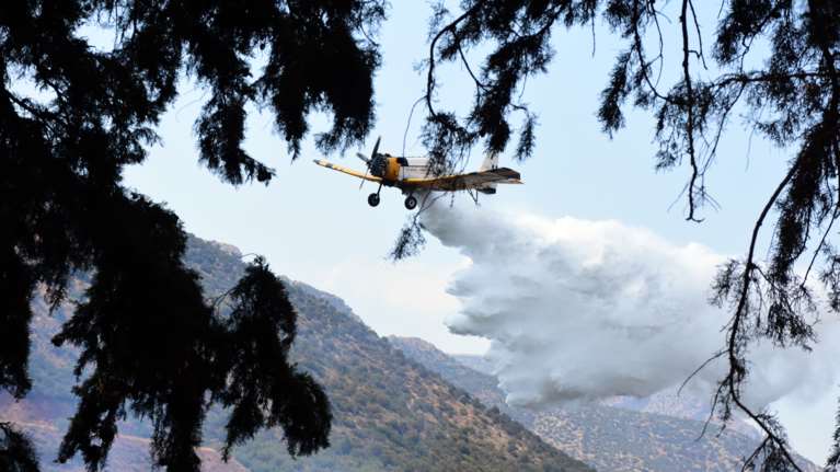 Βοιωτία: Αναγκαστική προσγείωση πυροσβεστικού αεροπλάνου - Σώος ο πιλότος