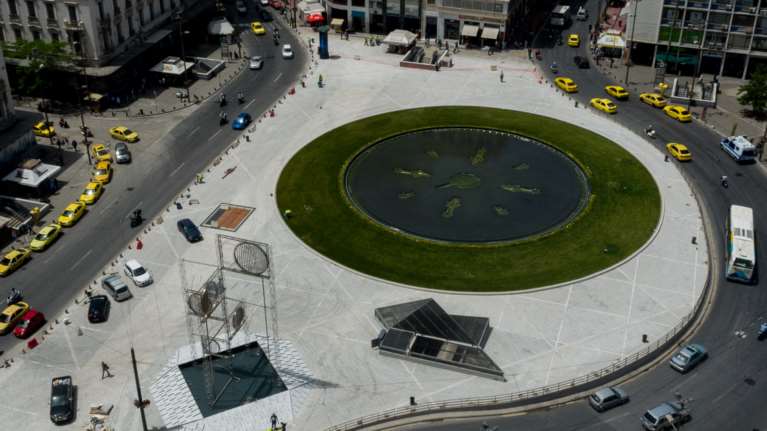 Σήμερα τα αποκαλυπτήρια της νέας Πλατείας Ομονοίας - Εντυπωσιακές εικόνες από ψηλά