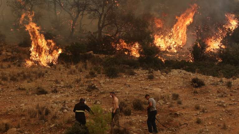 Μέγαρα: Σκληρός αγώνας για να μην περάσει η φωτιά στην Πάρνηθα - Τρομάζουν οι ασταμάτητες αναζωπυρώσεις στη Δυτ. Αττική