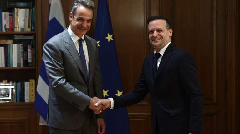 Κυριάκος Μητσοτάκης: Συνάντηση με τον νέο δήμαρχο Αθηναίων Χάρη Δούκα στο Μέγαρο Μαξίμου