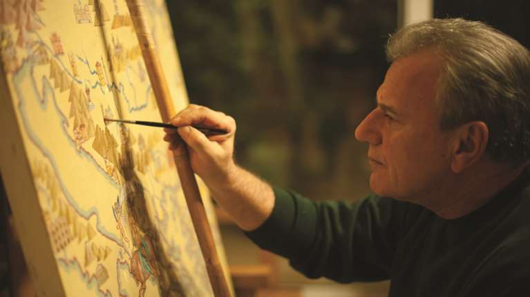 &quot;Κατάθεση Ψυχής&quot;: Έκθεση ζωγραφικής του Δημήτρη Λιντζέρη - Εγκαίνια από Βενιζέλο και Μενδώνη