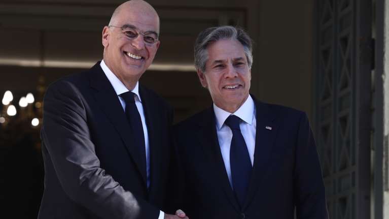 Σε θερμό κλίμα η συνάντηση Δένδια με Μπλίνκεν - &quot;Νίκο, φίλε μου&quot;