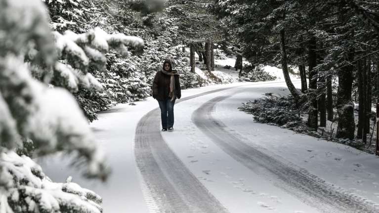 Χιονίζει στην Πάρνηθα, κάτω από το μηδέν η θερμοκρασία - Μέχρι πότε θα &quot;ξυρίζει&quot; το κρύο, ο καιρός τις επόμενες ημέρες