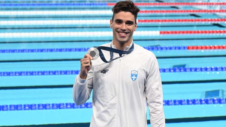 Ολυμπιακοί Αγώνες 2024: Έγραψε Ιστορία ο Απόστολος Χρήστου, κατέκτησε το ασημένιο μετάλλιο στα 200μ. ύπτιο