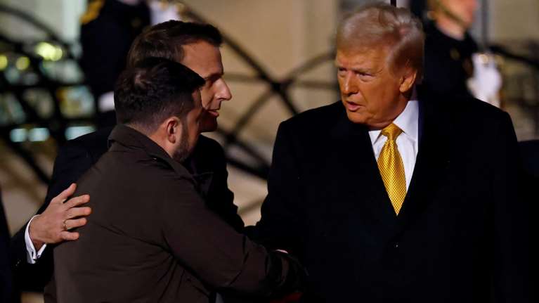 Μήνυμα Μακρόν σε Τραμπ: &quot;Σεβασμός σε εκείνους που πολεμούν&quot;- Στο πλευρό του Ζελένσκι, Πολωνία και Ισπανία