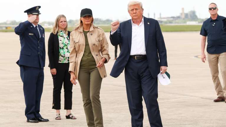 ΗΠΑ: Στο Τέξας Ντόναλντ Τραμπ και Μελάνια μία εβδομάδα μετά τις φονικές πλημμύρες