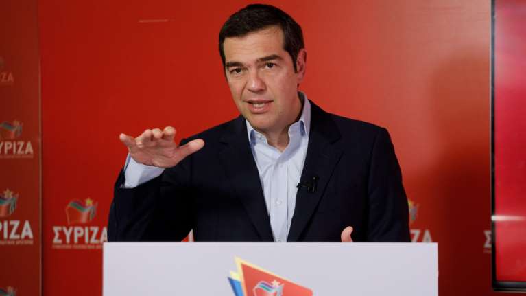 Στο Ζάππειο ο Αλέξης Τσίπρας για την παρουσίαση του προγράμματος &quot;Μένουμε Όρθιοι ΙΙ&quot;