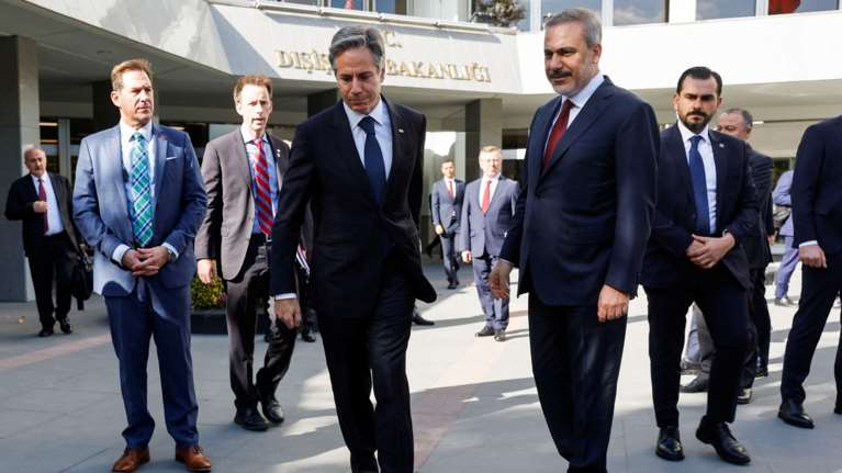 Χωρίς δηλώσεις έληξε η συνάντηση Μπλίνκεν - Φιντάν μετά από 2,5 ώρες - Στο επίκεντρο ο πόλεμος στο Ισραήλ