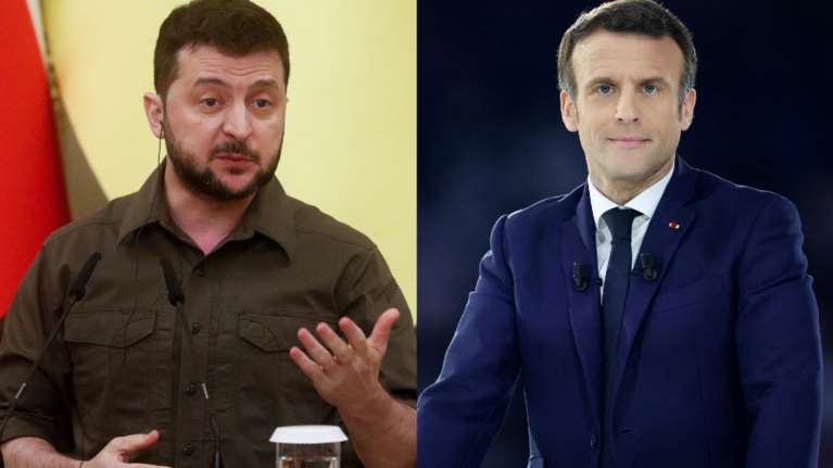 Αιχμή Ζελένσκι: Καλεί τον Μακρόν στην Ουκρανία να διαπιστώσει ο ίδιος τη &quot;γενοκτονία&quot;