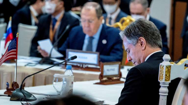 G20: Συζήτηση &quot;στο πόδι&quot; στο πρώτο τετ α τετ Μπλίνκεν - Λαβρόφ μετά την εισβολή στην Ουκρανία