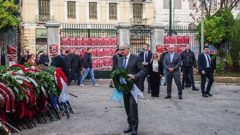 Τασούλας: Η φωνή του Πολυτεχνείου γίνεται σήμερα χρέος για δημοκρατική πολιτεία και στέρεους θεσμούς