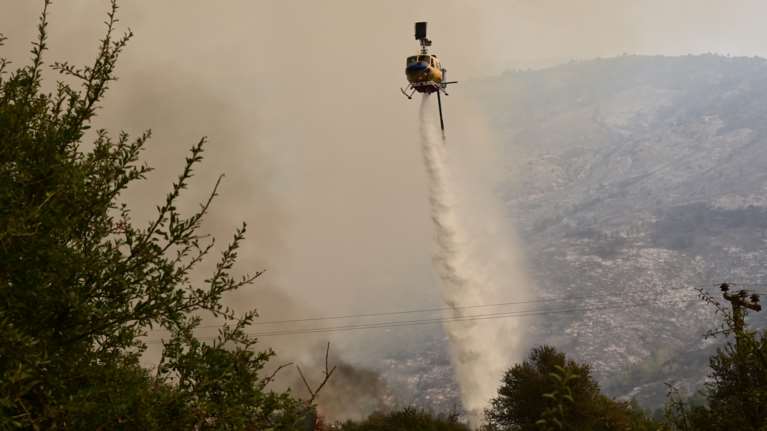 Φωτιά στο Κιλκίς: Σηκώθηκαν δύο εναέρια μέσα για πυρκαγιά στο Ειρηνικό