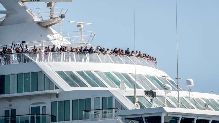 Πειραιάς: Νέα συγκέντρωση διαμαρτυρίας στο λιμάνι για την άφιξη κρουαζιερόπλοιου με ισραηλινούς τουρίστες