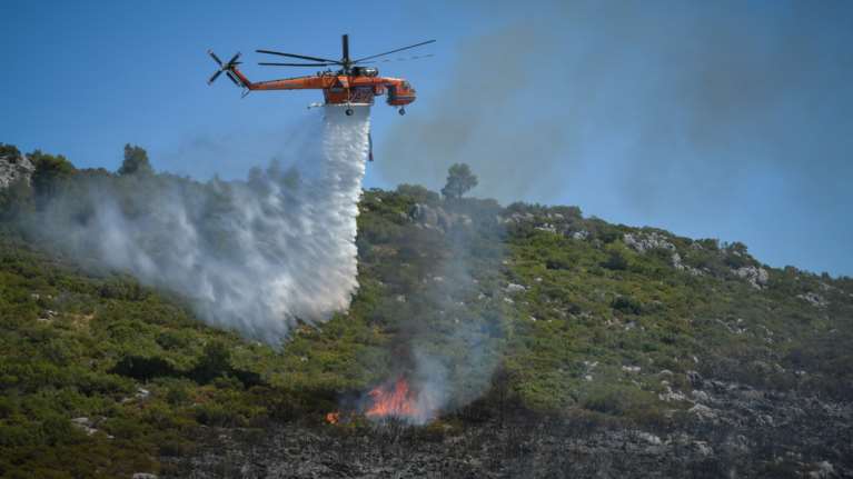 Ναύπλιο: Φωτιά σε δασική έκταση στην Προσύμνη Αργολίδας - Επιχειρούν επίγειες και εναέριες δυνάμεις της Πυροσβεστικής