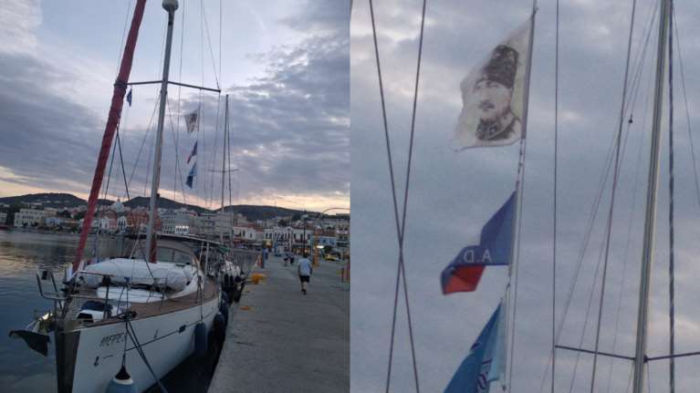 Επεισόδιο στη Μυτιλήνη: Τουρκικό τουριστικό σκάφος ύψωσε σημαία του Κεμάλ στο λιμάνι - Παρέμβαση του Λιμενικού