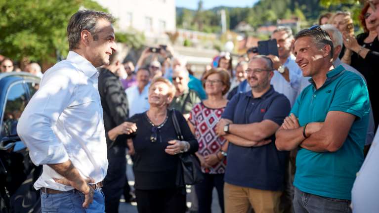 Μητσοτάκης στα Τζουμέρκα: &quot;Να στηριχθούν οι ορεινοί Δήμοι από τον μεγάλο προϋπολογισμό&quot;