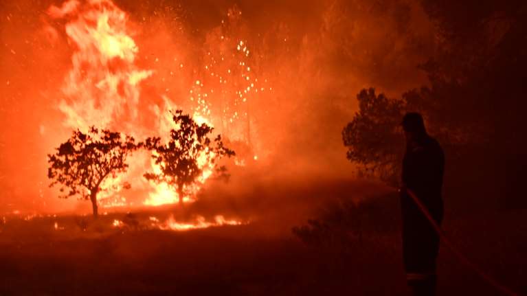 Πύρινη κόλαση στον Ωρωπό: Σοκαριστικές φωτογραφίες από τις ανεξέλεγκτες φλόγες