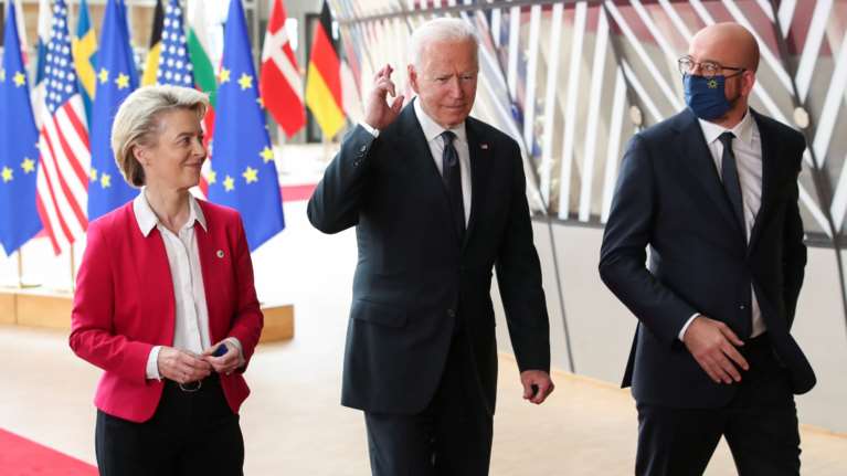 Μπάιντεν: Τεράστια ευκαιρία η συνεργασία μας με ΕΕ και ΝΑΤΟ - Τι είπε σε Μισέλ και φον ντερ Λάιεν