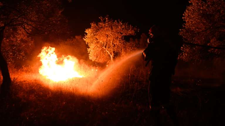 Φωτιά στη Ροδόπη: Καλύτερη εικόνα παρουσιάζουν τα πύρινα μέτωπα