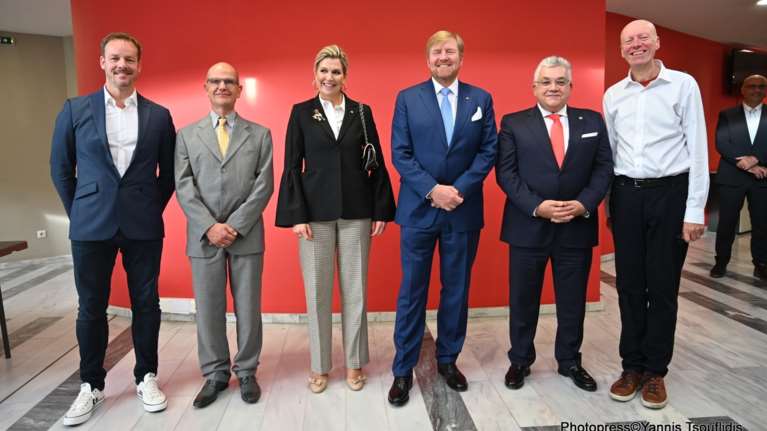 Με φοιτητές και ερευνητές συνομίλησε στο ΑΠΘ το βασιλικό ζεύγος της Ολλανδίας- Πολλές οι ερωτήσεις τους [εικόνες]