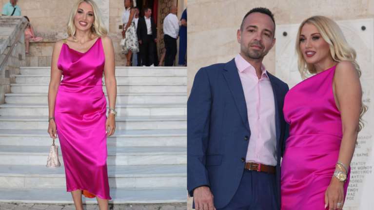 Κωνσταντίνα Σπυροπούλου: Απαστράπτουσα στη βάφτιση της "ξαδέρφης" της στη Γλυφάδα [Εικόνες]