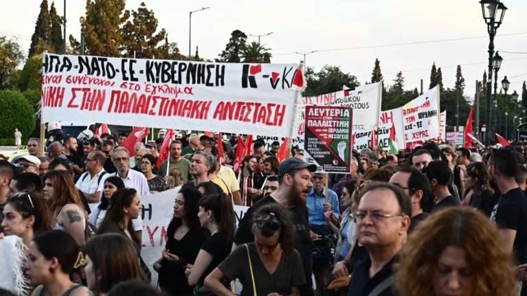 Νέα συγκέντρωση στο Σύνταγμα για την Παλαιστίνη [εικόνες]