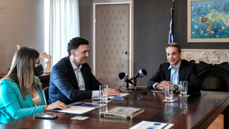 Στο Υπουργείο Τουρισμού ο Κυριάκος Μητσοτάκης: &quot;Περιμένουμε μια καλή χρονιά φέτος&quot;