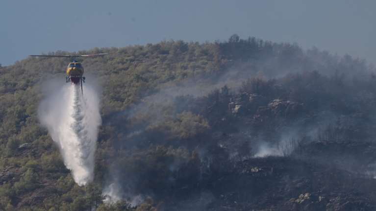 Φωτιά ξέσπασε στον Μαραθώνα - Επιχειρούν εναέρια μέσα