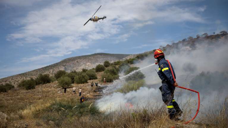 Copernicus: 4.322 στρέμματα κάηκαν από τις φωτιές στον Υμηττό
