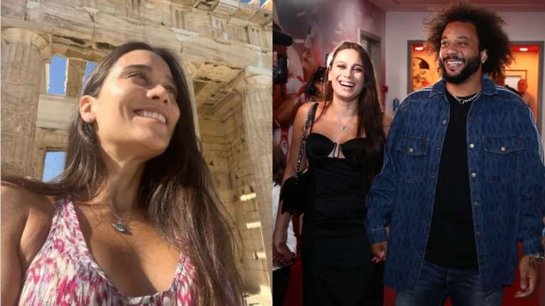 Στην Ακρόπολη η Κλαρίς Άλβες: Το εντυπωσιακό μοντέλο και σύζυγος του παγκόσμιου σταρ Μαρσέλο που παίζει στον Ολυμπιακό