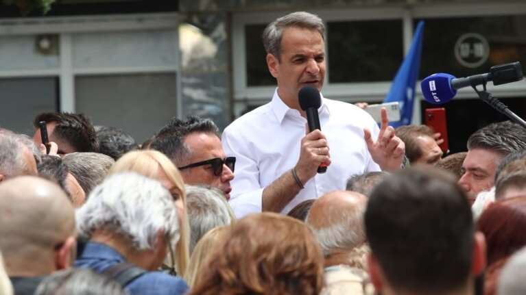 Στου Ζωγράφου ο Μητσοτάκης: Στόχος μας η ΝΔ να είναι πρώτη και με διαφορά