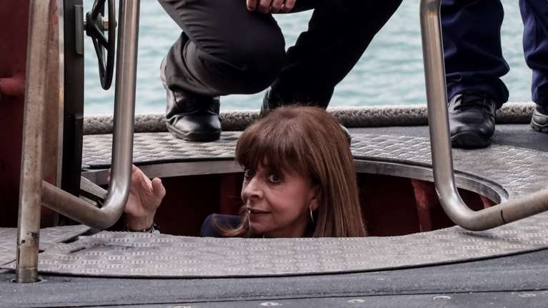 Κατερίνα Σακελλαροπούλου: Στο υποβρύχιο "Παπανικολής" η Πρόεδρος της Δημοκρατίας [Εικόνες - Βίντεο]