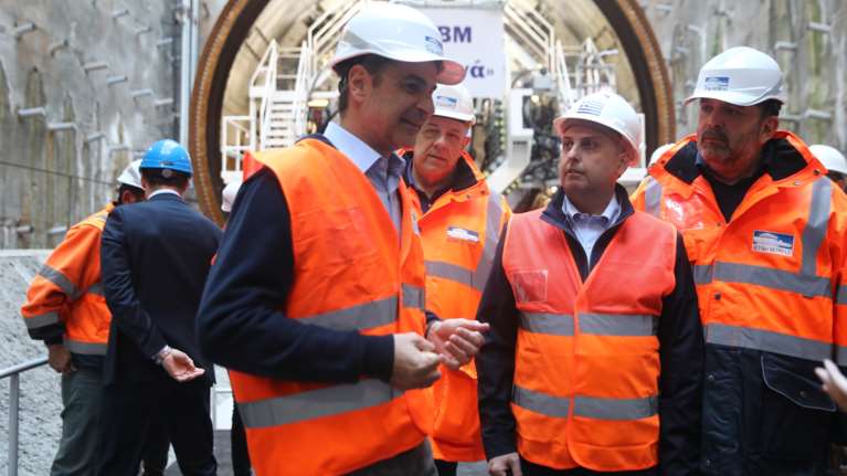 Στο εργοτάξιο του Μετρό ο Μητσοτάκης: Η Γραμμή 4 είναι το μεγαλύτερο δημόσιο έργο στη χώρα τα επόμενα χρόνια