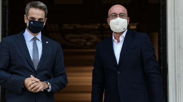 Συνάντηση Μητσοτάκη - Μισέλ: &quot;Είμαστε έτοιμοι να ξεκινήσουμε άμεσα τις επαφές με την Τουρκία&quot;