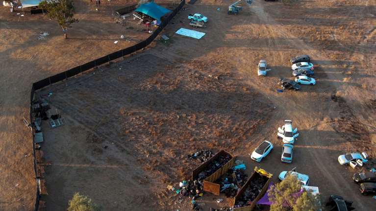 Ισραήλ: Εικόνες από τον χώρο της μεγάλης σφαγής στο φεστιβάλ - Εκεί που η Χαμάς σκότωσε χωρίς έλεος 260 νέους