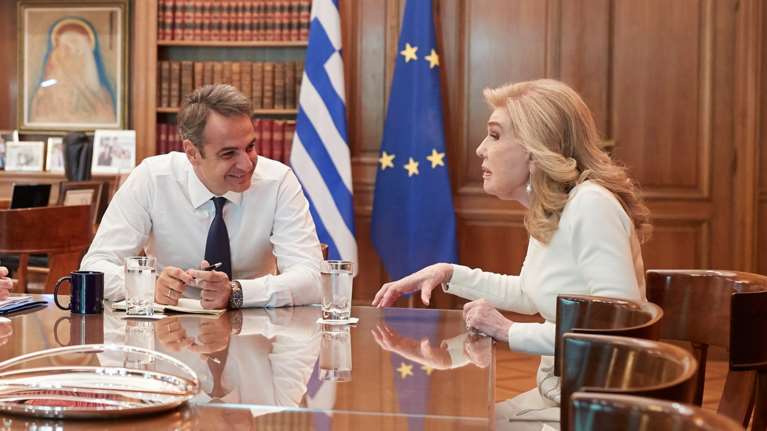 Το "αντίο" του Κυριάκου Μητσοτάκη στη Μαριάννα Βαρδινογιάννη: "Αποχαιρετούμε με σεβασμό μία μεγάλη Ελληνίδα"