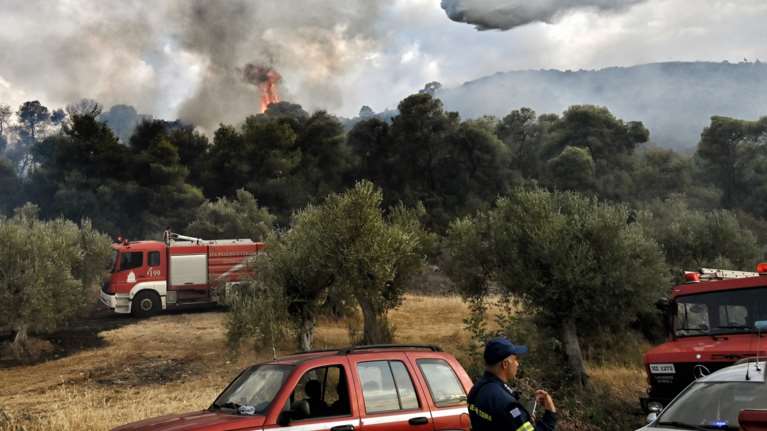Κοζάνη: Φωτιά ξέσπασε στους Πύργους σε δύσβατη περιοχή - Ρίψεις από ελικόπτερο [Βίντεο]