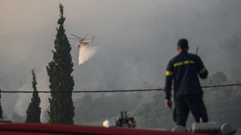 Ωρες αγωνίας για τη φωτιά στην Κάρυστο: Μάχη με τις φλόγες στον Πλατανιστό - Αγνοείται κτηνοτρόφος