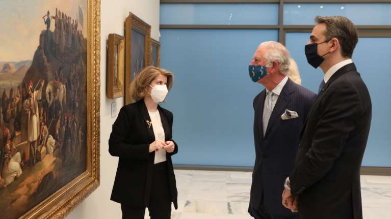 Ανοιξαν οι πόρτες της  Εθνικής Πινακοθήκης για τον Κυριάκο Μητσοτάκη, τον Πρίγκιπα Κάρολο και τους υψηλούς προσκεκλημένους
