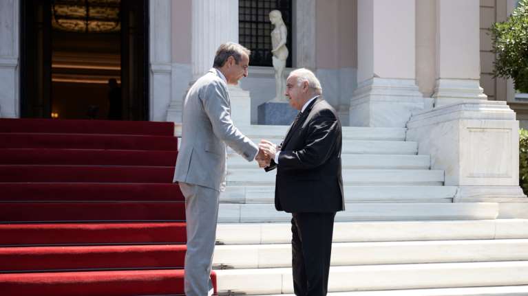 Συνάντηση Μητσοτάκη με τον Πρόεδρο της Μάλτας στο Μαξίμου