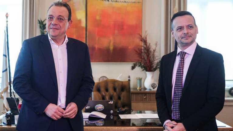 Συνάντηση Δούκα - Φάμελλου: &quot;Η προοδευτική συνεργασία μπόρεσε να σταματήσει και να ανατρέψει τη δεξιά πολιτική&quot;