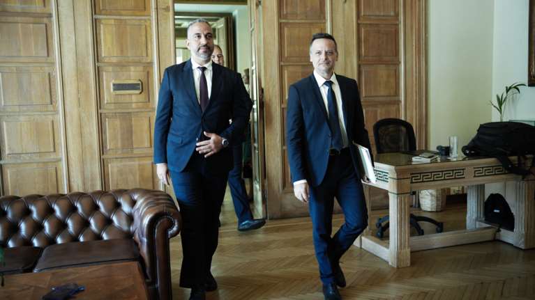 Την αναγνώριση της Παλαιστίνης ζητούν ο Χάρης Δούκας και ο Δήμαρχος της Βηθλεέμ - Συνάντηση και με Ανδρουλάκη