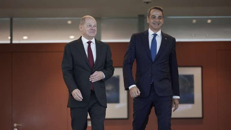 Βερολίνο- Μητσοτάκης για Ερντογάν: &quot;Διαφωνούμε για τη Χαμάς, αυτό δεν σημαίνει ότι δεν θα τον υποδεχθούμε στην Αθήνα&quot;