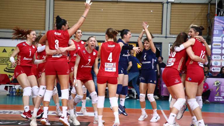 Κυπελλούχος Ελλάδας ο Ολυμπιακός στο βόλεϊ γυναικών - Επικράτησε της ΑΕΚ με 3-0 σετ