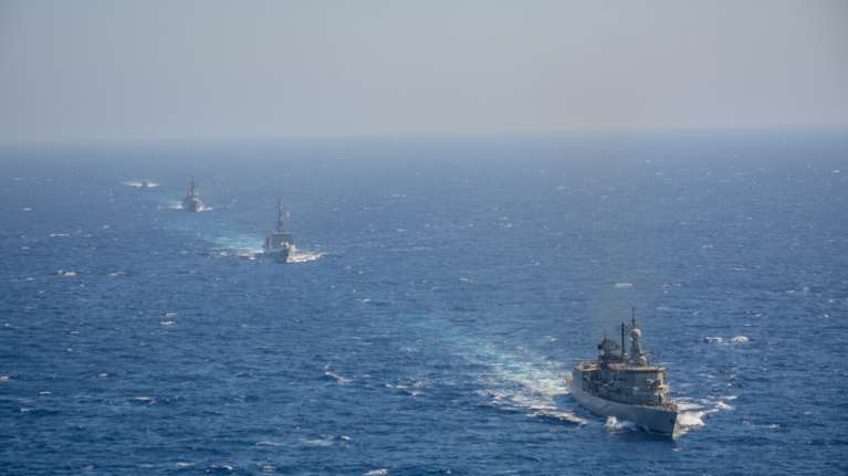 Eunomia 2/2021: Εντυπωσιακές εικόνες από την τετραμερή άσκηση στην Ανατολική Μεσόγειο